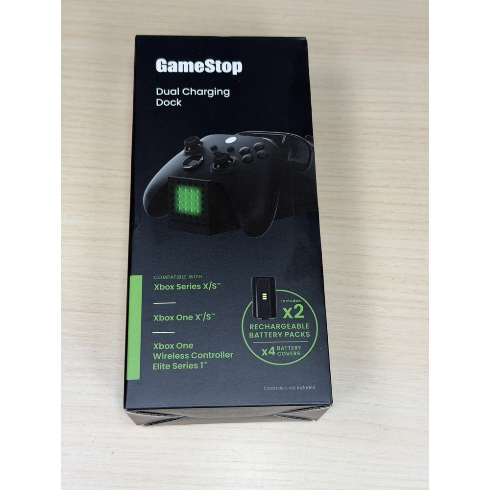 GAME STOP XBOX ONE Dual‎ Charging Dock V2 Station with 2x Batteries